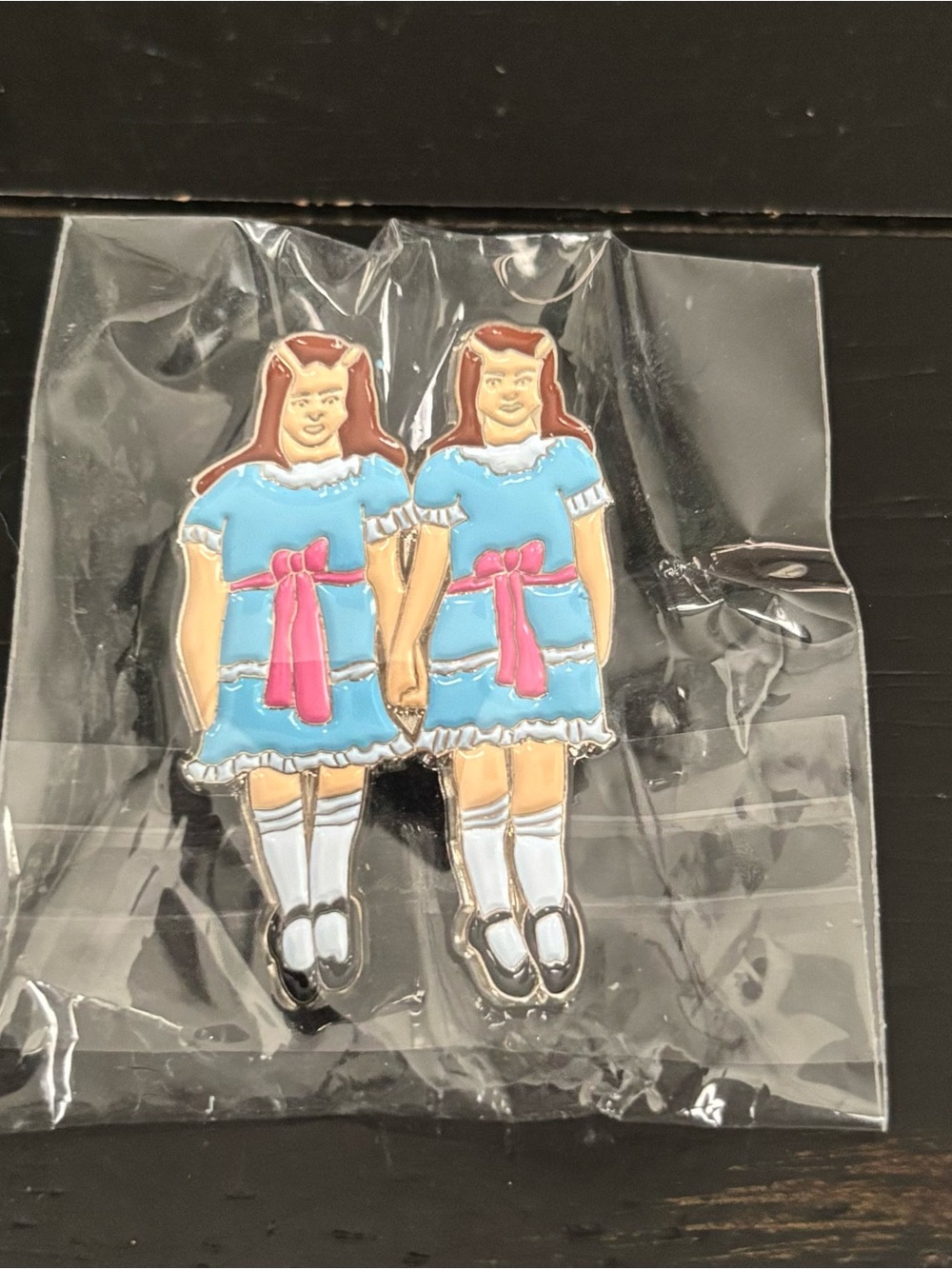 The shining Grady twins enamel pin